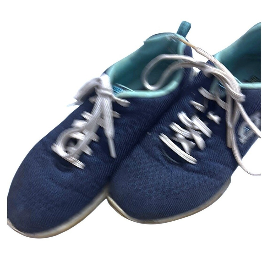 Skechers Skech-Air Women Navy Blue Teal Gel Infused Memory Foam Sneakers